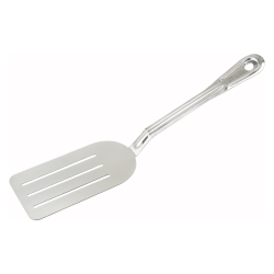 Winco Stainless Steel Slotted Serving Turner, 14", Silver