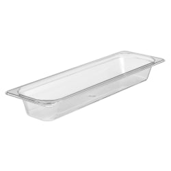 Cambro Camwear GN 1/2 Long 2" Food Pans, Clear, Set Of 6 Pans