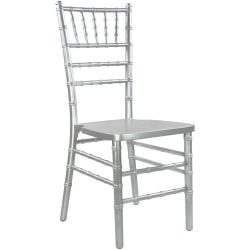 Flash Furniture Advantage Wood Chiavari Chair, Silver
