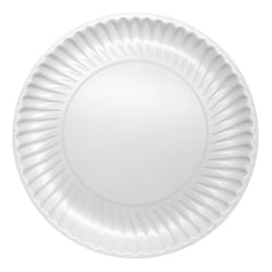 Highmark® Paper Plates, 8-3/4", White, Pack Of 120