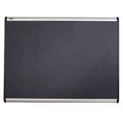 Quartet® Prestige Plus™ Magnetic Fabric Bulletin Board, 48" x 36", Aluminum Frame With Silver Finish