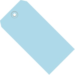 Partners Brand Color Shipping Tags, #5, 4 3/4" x 2 3/8", Light Blue, Box Of 1,000
