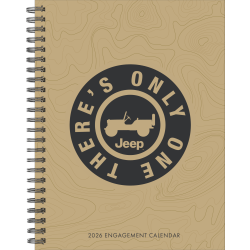 2026 Willow Creek Press Weekly Engagement Calendar, 6-1/2" x 8-1/2", Jeep, January To December, 55250