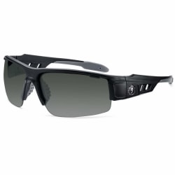 Ergodyne Skullerz® Safety Glasses, Dagr, Anti-Fog, Matte Black Frame, Smoke Lens