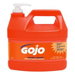 GOJO® Natural Orange Professional Formula Liquid Hand Soap Cleaner, Citrus Scent, 128 Oz Bottle