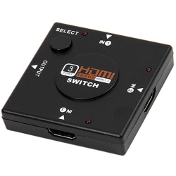 4XEM 3 Port HDMI Switch with full HD support. 3 HDMI devices into 1 HDMI display. - 3 Port HDMI Switch with 1920 x 1080 - Full HD - 3 HDMI in and switch to 1 HDMI out
