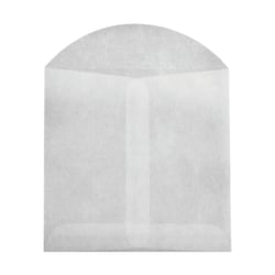 LUX Open-End Envelopes, 4" x 4", Flap Closure, Glassine, Pack Of 100