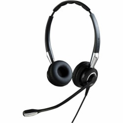 Jabra BIZ 2400 II Headset - Stereo - Mini-phone (3.5mm) - Wired - Over-the-head, On-ear - Binaural - Supra-aural - Noise Canceling - Black