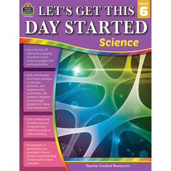 Teacher Created Resources Lets Get This Day Started: Science, Grade 6
