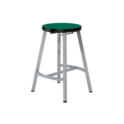 National Public Seating Titan Stool, 24"H, Hunter Green/Gray