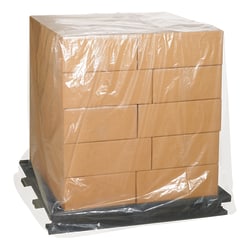 Partners Brand Poly Pallet Covers, 48" x 42" x 48", Clear, Box Of 75