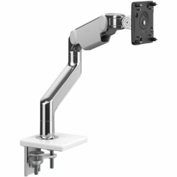 Humanscale M81TBW Mounting Arm for Monitor, Docking Station - Polished Aluminum, White - Adjustable - 1 Display(s) Supported - 28 lb Load Capacity