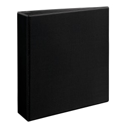 Avery® Heavy-Duty View 3 Ring Binder, 2" One Touch Slant Rings, Black, 1 Binder