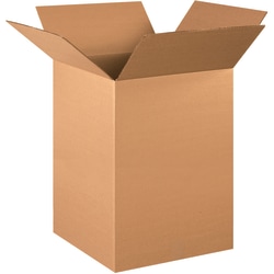 Partners Brand Corrugated Boxes, 22"H x 16"W x 16"D, 15% Recycled, Kraft, Bundle Of 20