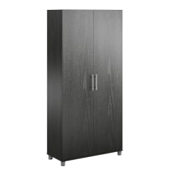 Ameriwood™ Home Camberly 36"W Utility Storage Cabinet, Black