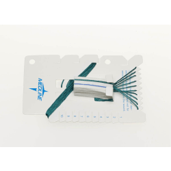 Medline Sterile X-Ray Detectable Neuro Sponges, 1/2" x 1 1/2", Case Of 20