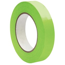 DSS Distributing Premium-Grade Masking Tape, 3" Core, 1" x 55 Yd., Light Green, Pack Of 6