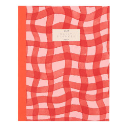 Organized by Happy Planner 12-Month Monthly/Weekly Classic Book Bound Soft Planner, 7-3/4" x 9-3/4", Plaid, July 2026 - June 2027, Total Qty 1