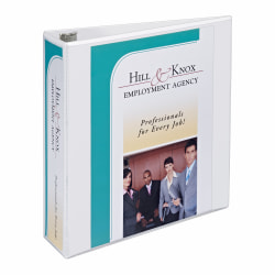 Avery® Nonstick Heavy-Duty View 3-Ring Binder With EZ-Turn™ Rings, 2" D-Rings, 40% Recycled, White