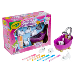 Crayola Scribble Scrubbie Pets! Bathtub Set, Set Of 12 Pieces