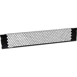 StarTech.com 2U Tool-Less Vented Blank Rack Panel - Steel - Black - 2U Rack Height - 1 Pack - 3.5" Height - 19" Width - 0.6" Depth - TAA Compliant