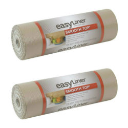 Duck® Brand 854357 Smooth Top EasyLiner Non-Adhesive Shelf And Drawer Liner, 12" x 20', Taupe, Pack Of 2 Rolls