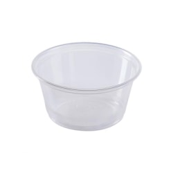 Karat Plastic Portion Cups, 3.25 Oz, Clear, Set Of 50 Cups