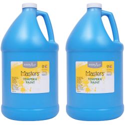Handy Art Little Masters Tempera Paints, 128 Oz, Light Blue, Pack Of 2 Paints
