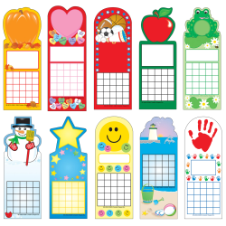 Creative Shapes Etc. Personal Incentive Charts Seasonal Pack, 240 Charts