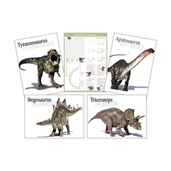 Barker Creek® Dinosaur Poster Set, 17 1/2"H x 24"W, Grades Pre-K-College