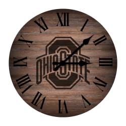 Imperial NCAA Rustic Wall Clock, 16", Ohio State University