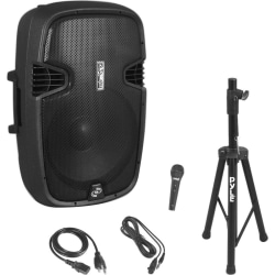 Pyle PPHP155ST Public Address System - 1500 W Amplifier - Built-in Amplifier - USB Port