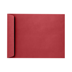 LUX Open-End 10" x 13" Envelopes, Peel & Press Closure, Ruby Red, Pack Of 1,000