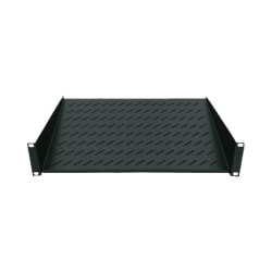 Intellinet 19" Cantilever Shelf, 2U, 2-Point Front Mount, 250mm Depth, Max 25kg, Black, Three Year Warranty - Rack shelf - black, RAL 9005 - 2U - 19"