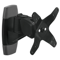 Mount-It! Full-Motion Monitor Wall Mount, 6"H x 2.6"W x 5"D, Black