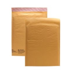 Sealed Air Jiffylite Self-Seal Bubble Mailers, Size #2, 8 1/2" x 12", 100% Recycled, Satin Gold, Pack Of 25