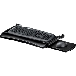 Fellowes® Office Suites™ Underdesk Keyboard Tray, Black/Silver
