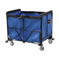 Royal Basket Trucks 12 BU Collapsible Cart, 33-1/2"H x 29-1/2"W x 28"D, Blue