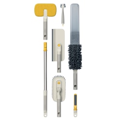 Joseph Joseph CleanTech 6-Piece Cleaning Tool, Stone, Total Qty 1