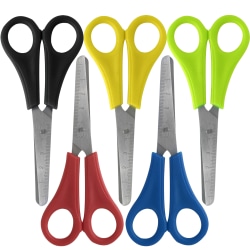 Trailmaker Kids Safety Scissors, 5", Blunt Point, Assorted Colors, Case Of 100 Scissors