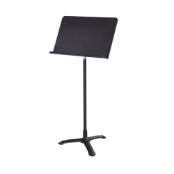 National Public Seating Melody Music Stand, 46"H x 20-1/2"W x 12-1/2"D, Black