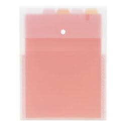 Office Depot® Brand Expanding File, 5" Expansion, Letter Size, Pink