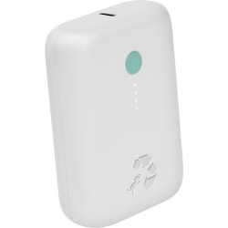 Nimble Eco-Friendly Champ Lite 5200 mAh 15W USB-C Charger, White