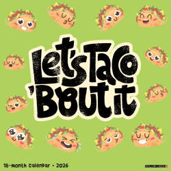 2026 Willow Creek Press Humor & Comics Monthly Wall Calendar, 12" x 12", Let's Taco About It, January To December, 51764
