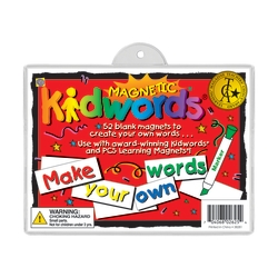 Barker Creek® Magnets, Magnetic Kidwords®, Make Your Own Words Set, Grades Pre-K+, Pack Of 56