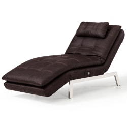 Lifestyle Solutions Relax A Lounger Andrew Convertible Chaise, Brown