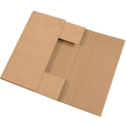 Partners Brand Easy Fold Mailers, 17 1/8" x 14 1/8" x 2", Kraft, Pack Of 50