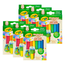 Crayola Modeling Clays, Classic Colors, 8 Per Pack, Set Of 6 Packs