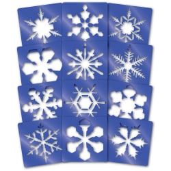 Roylco Super Snowflake Stencils, Pack Of 12