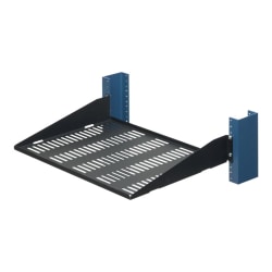Innovation First RackSolutions Rack Shelf, Black, 13" Vented, 2USHL022HALF13UV